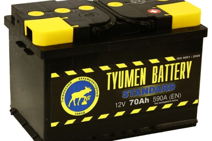 Аккумуляторная батарея TYUMEN battery STANDARD  6СТ-70 АЗR О.П